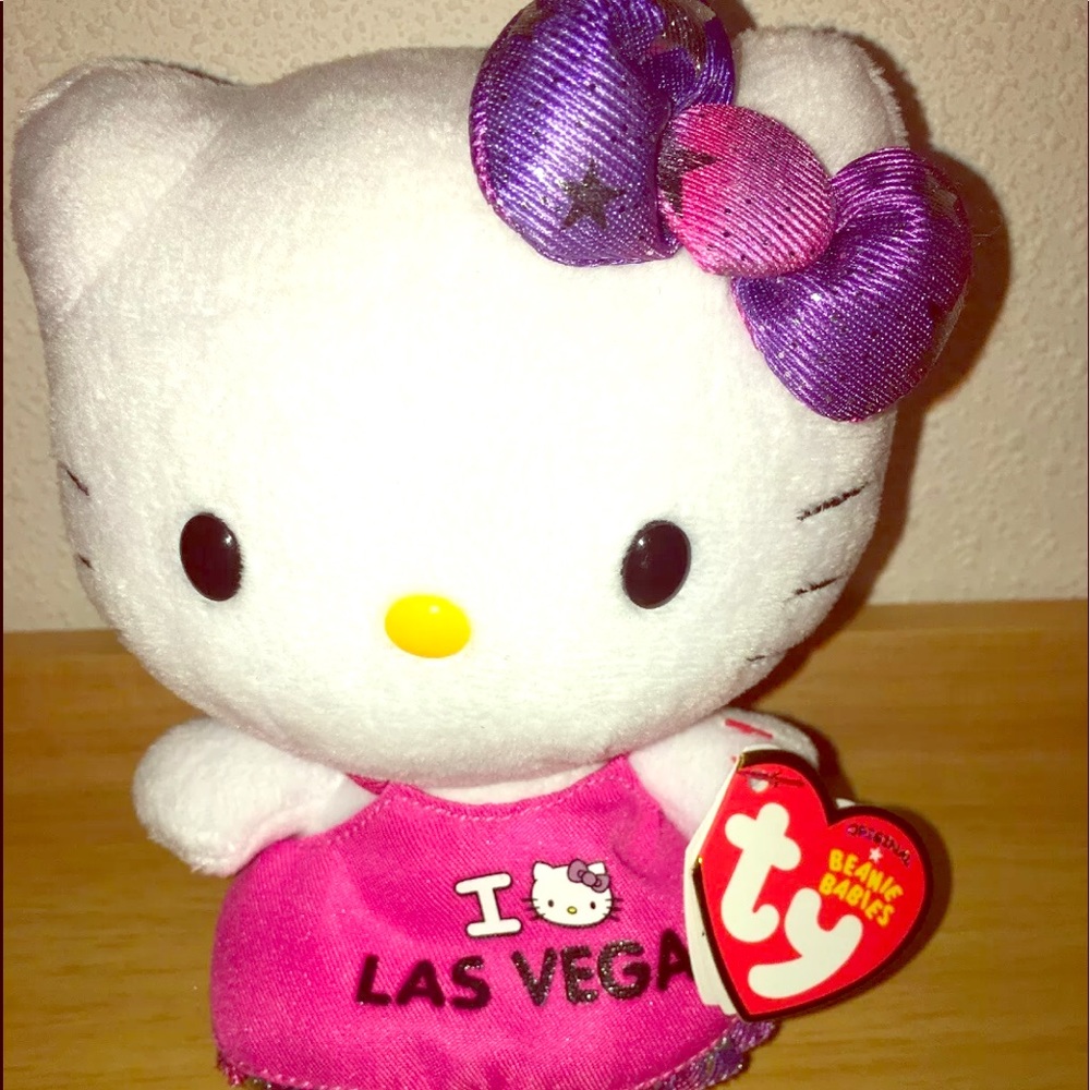 TY Hello Kitty 6" Plush Stuffed Animal